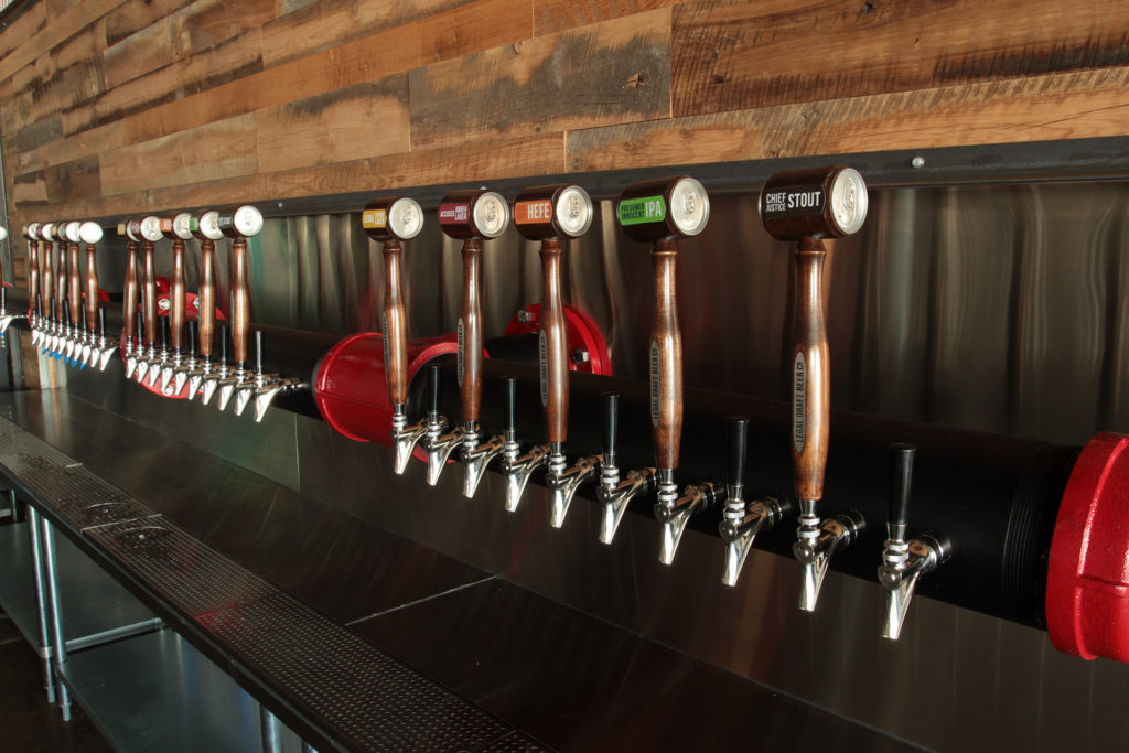 RSI Installs Micro Matic Custom Beer Tower System in Arlington TX ... - The custom 40 Tap Micro Matic Custom Beer Tower mounted to the wall