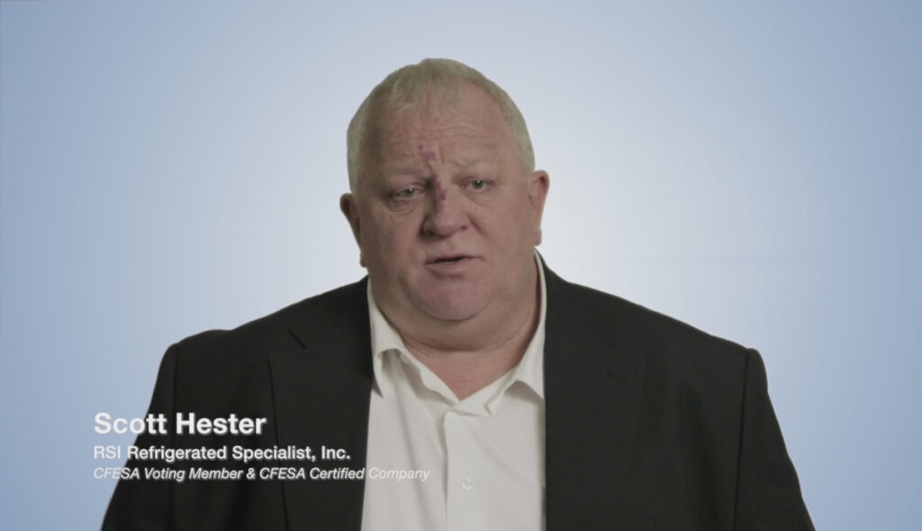 Scott Hester talking about the cfesa certified technicians "Wear the Patch" Initiative.