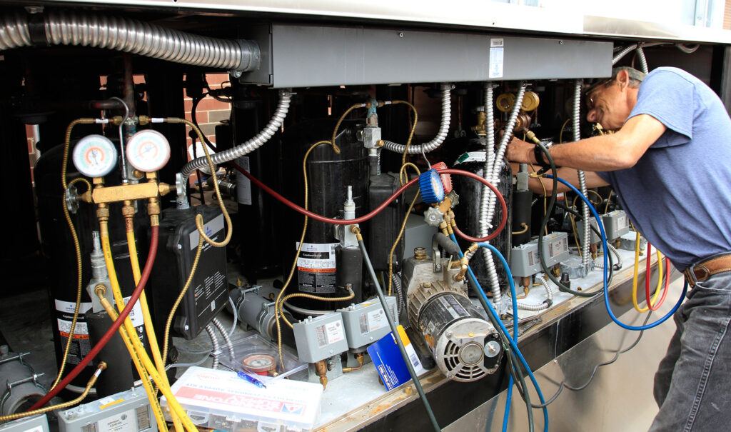 Allen Supply Refrigeration Installation Compressor Testing