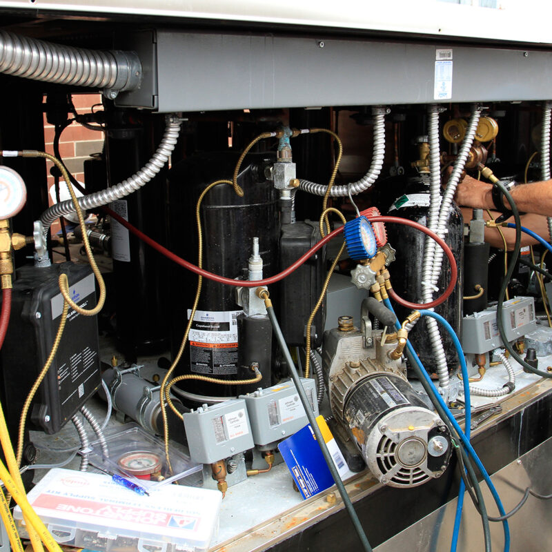 Allen Supply Refrigeration Installation Compressor Testing