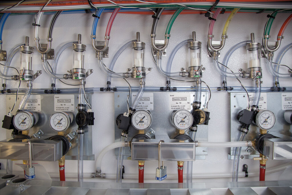 Close Up of manifold system