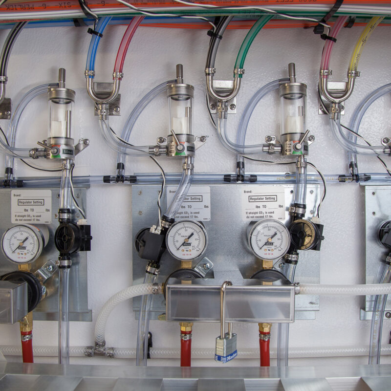 Close Up of manifold system