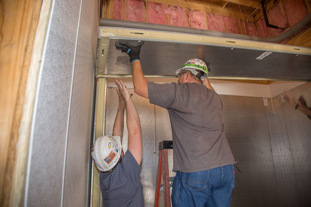 Installing Ceiling